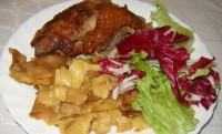PEČENA PURICA S MLINCIMA
